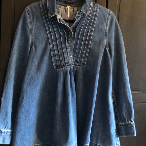 Free People Baby Blues Denim Tunic - Picture 11 of 16